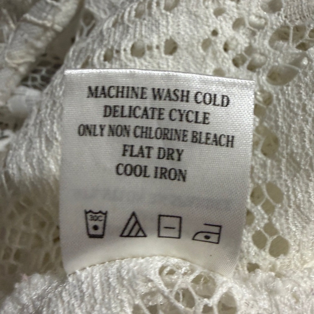 Cal Style USA White Lace Kimono Duster Boho Crochet - Size XL-3XL - Picture 9 of 9